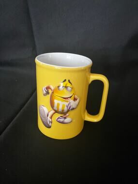 M&M's Yellow Peanut Character Mug 3D Ceramic Coffee Cup Mars Candy Collectible